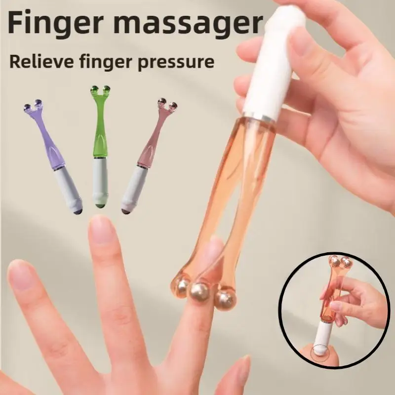 Finger Joint Acupoint Massager Rollers Handheld Hand Acupuncture Points Massager Relieve Finger Fatigue Arthritis Massage Tool