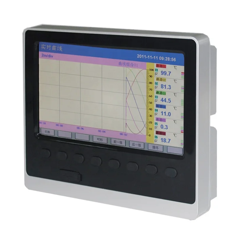 Hot Sale Multi Channel Pt100 Thermocouple Paperless Pressure Temperature Chart Recorder