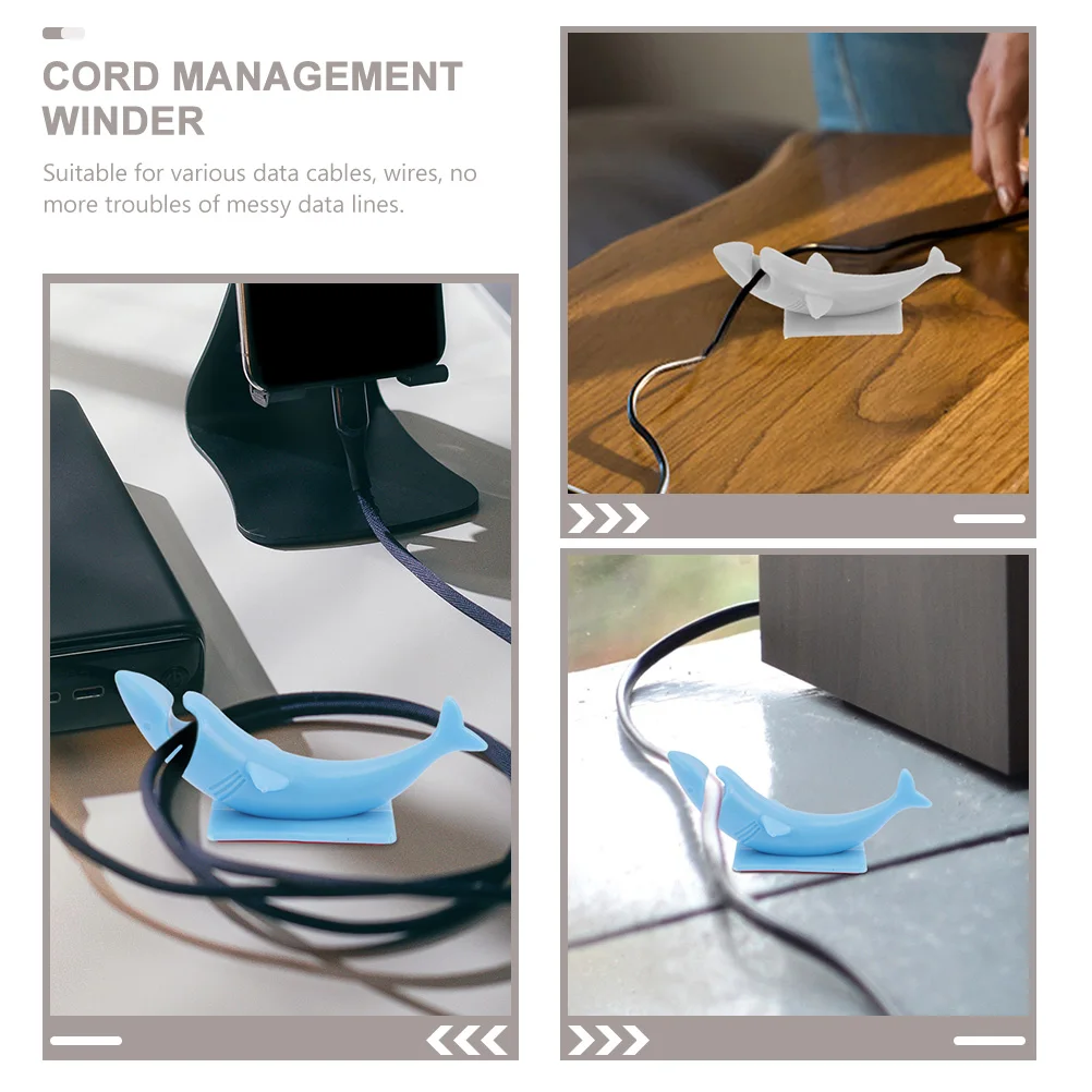 

2 Pcs Wire Harness Organizer Organizers for Cords Cable Holder Appliance Silica Gel Flexible Holders Desk