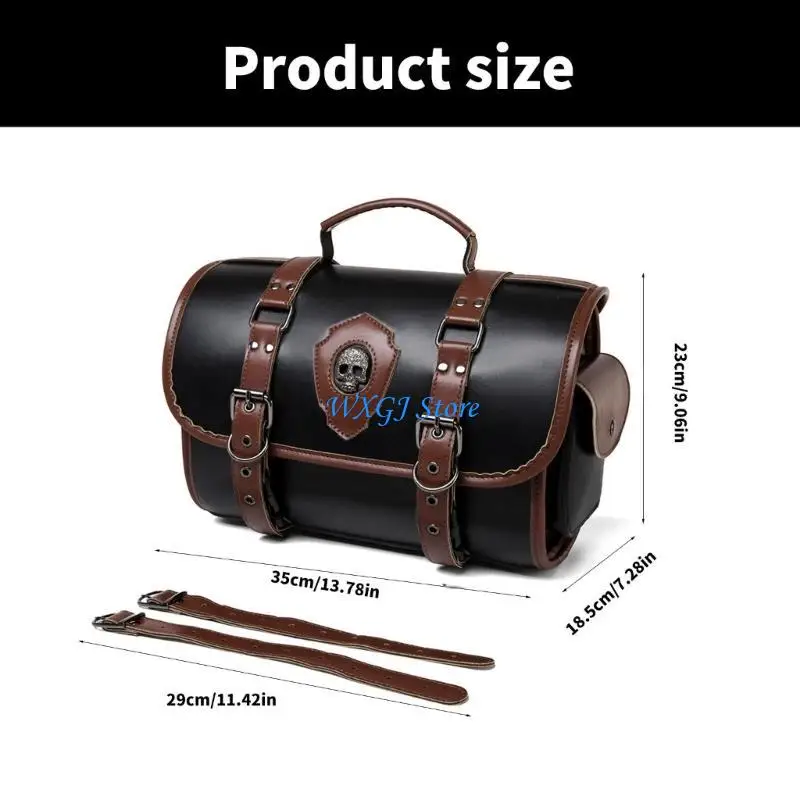 37JE حقيبة تخزين الأمتعة السفر على السروج حقيبة دراجة نارية الملحقات أداة حقيبة ريترو ستايل السرج حقيبة عالمية بولي Side حقيبة #6