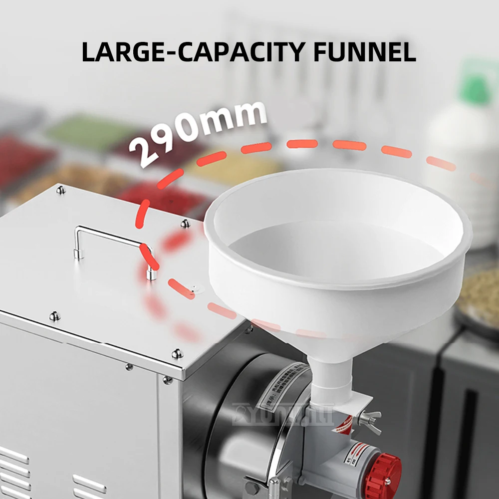 مطحنة طين الأرز عالية الكفاءة بقدرة 2200 وات، مطحنة رطبة وجافة مزدوجة الأغراض للاستخدام في المطبخ