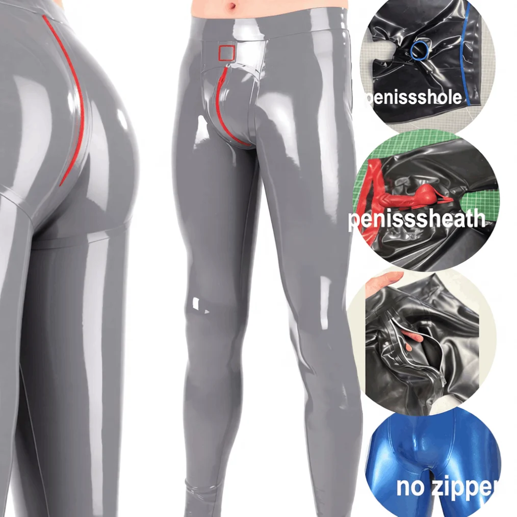 

Фетиш-латексные леггинсы - сексуальные мягкие длинные резиновые брюки по индивидуальному заказу на молнии, резиновые брюки ручной работы, клубная одежда