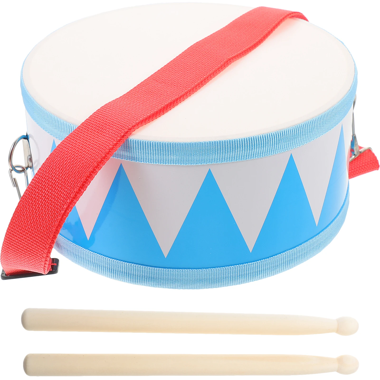 1 set Double Sided Wooden Drum 8 Inch Kids Percussion Instrument Toy Snare Drum Musical Toys for Children