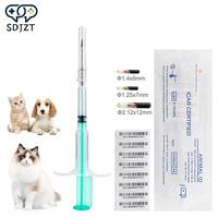 1.25*7mm/1.4*8mm/2.12*12mm Pet Animal Microchip Syringe Horse Dog Microchip Pet Chip Animal Chip Syringe For Dogs Cats Fish