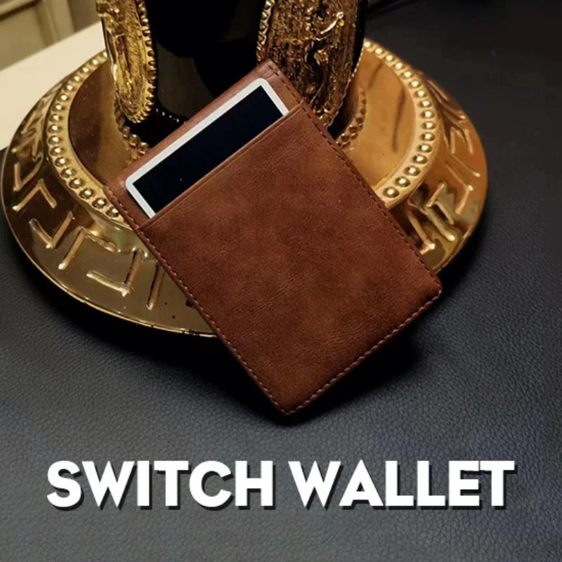 Switch Wallet Close Up Magic Props Street Illusions Gimmick Card To Wallet Magician Money Transformations Amazing Magic Tricks