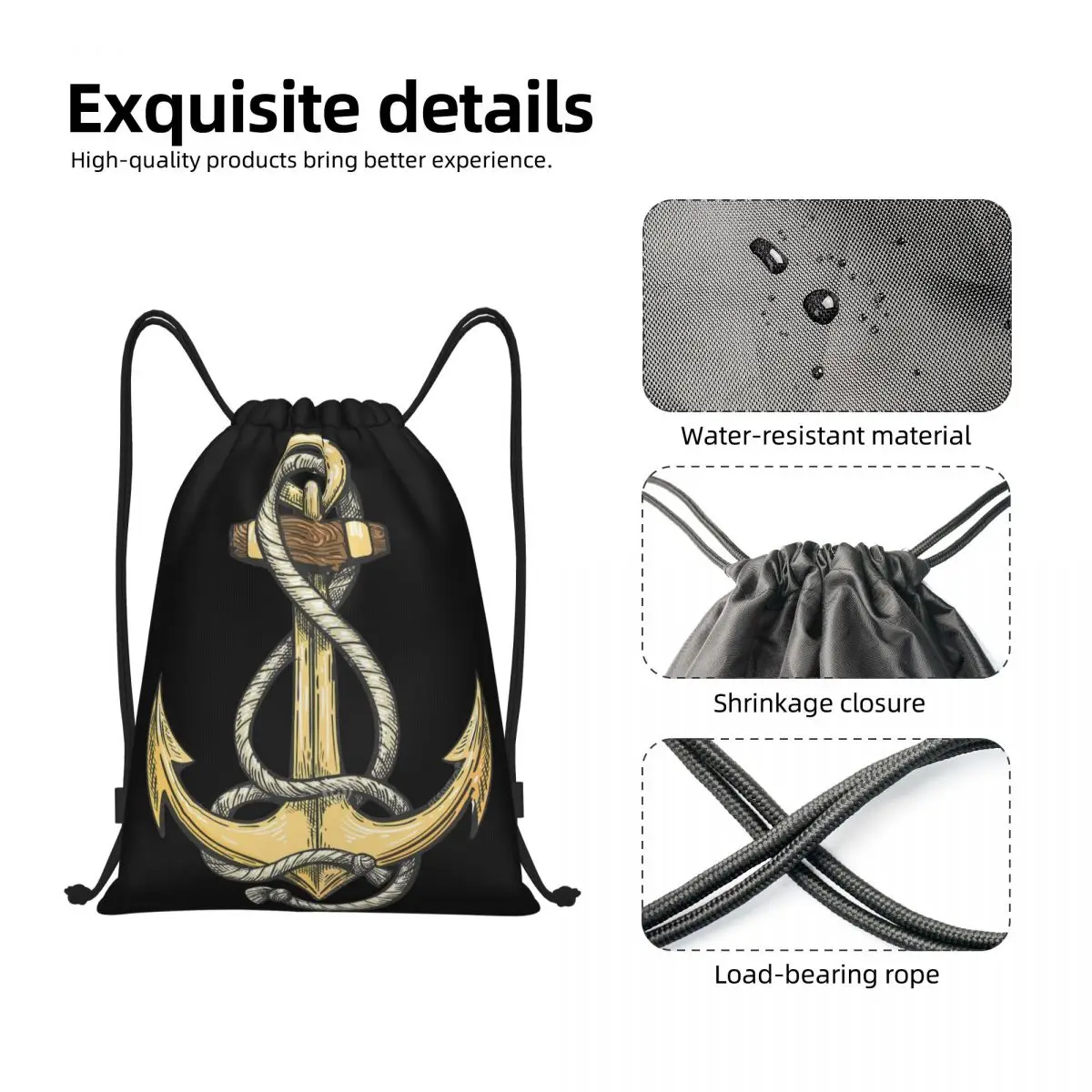 Sac à dos de sport portable pour hommes et femmes, sac de sport marin, sac à dos d'aventure, sacs de rangement, sac à dos de sport nautique, sac à bandoulière de proximité, sac à provisions, injecteur de capitaine nautique