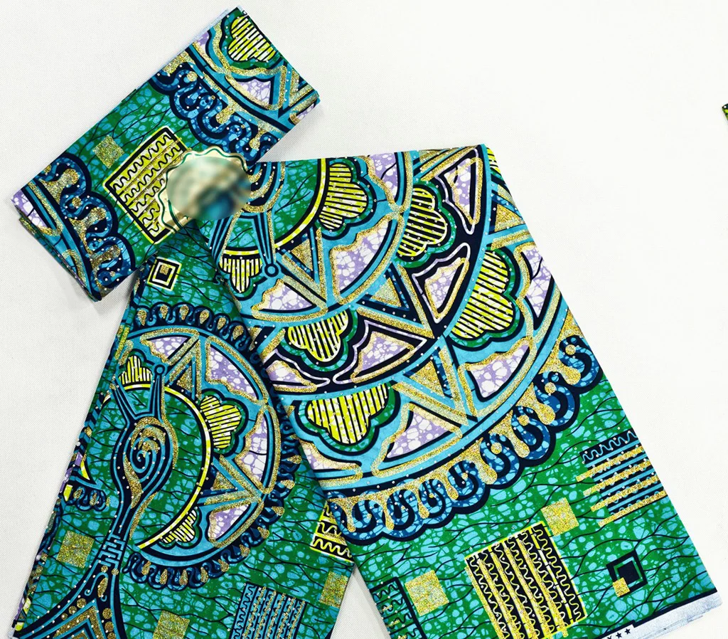 

Grand Wax Super Deal 6 Yards African Printed Farbics Wax Cotton Fabric Material Pagne Farbics For Wedding Dress