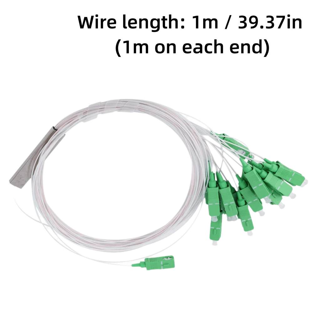 Splitter ottico 1x16 Fibra Splitter 0.9SM SC/APC SM Fibra Splitter PLC Tipo 1260-1650nm Divisore ottico Rete in fibra ottica