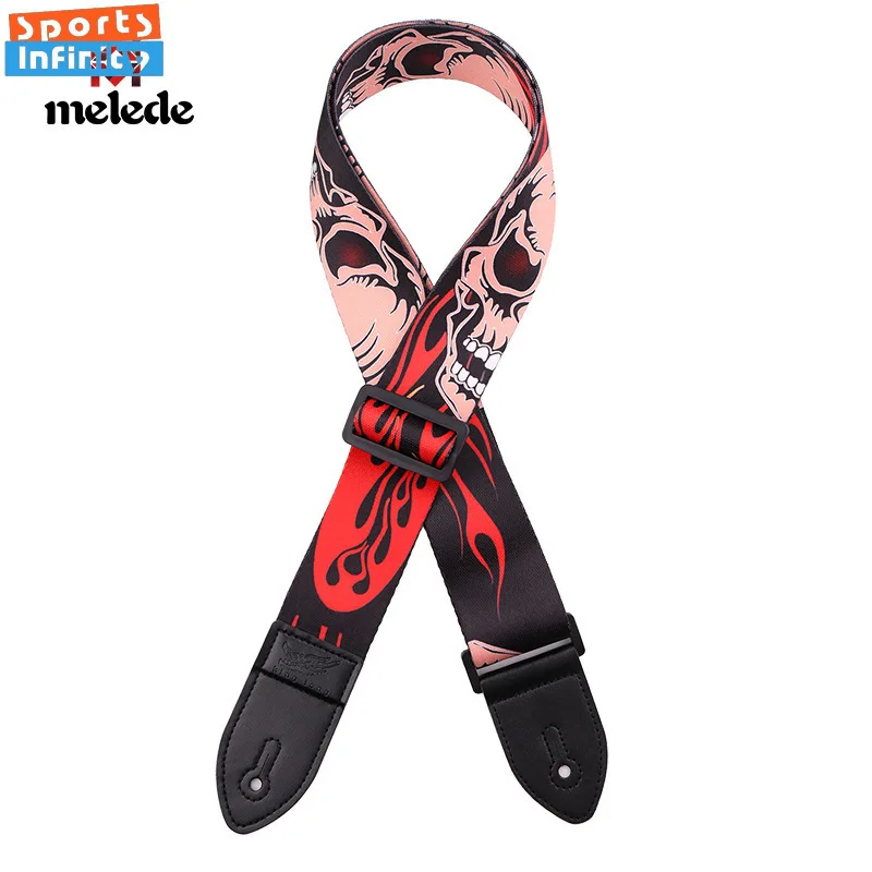 1pc Fashion Colorful Guitar Strap  Adjustable Belt Crossbody Strap for Electric Guitar Acoustic Bass Guitar Accessories Acoustic