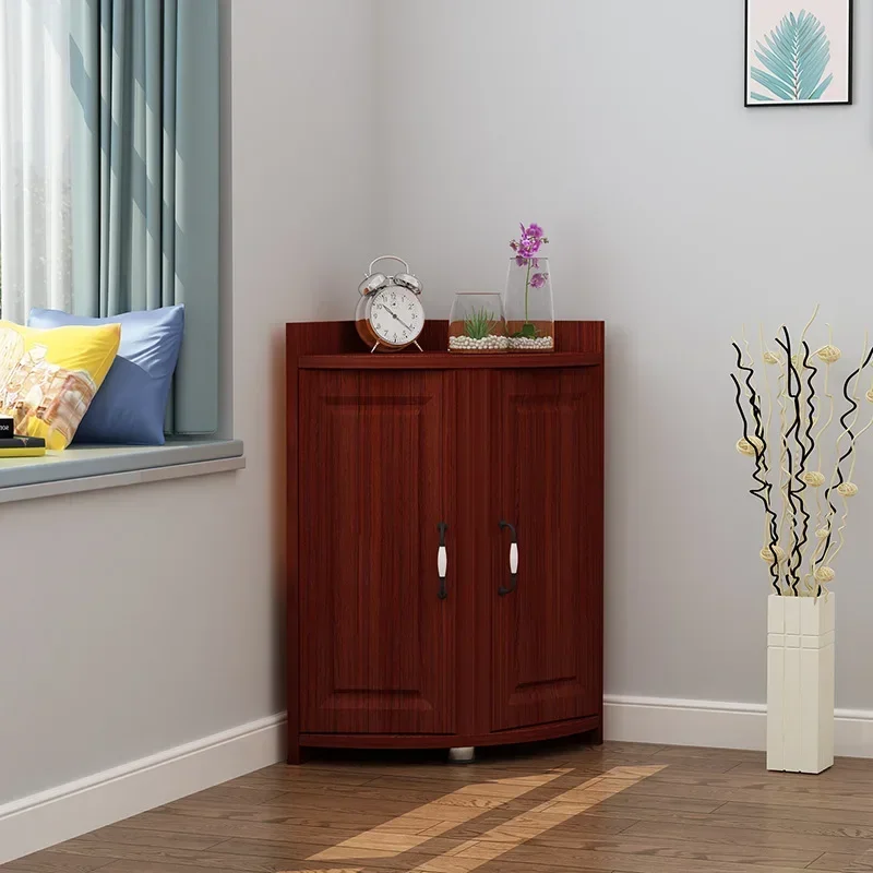 Corner sofa small corner cabinet, side cabinet living room simple triangular low cabinet