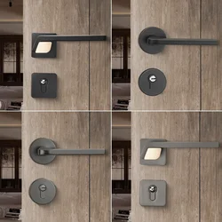 Bedroom Door Split Lock Modern Room Simple and Quiet Wooden Door Handle Lock