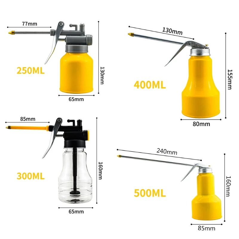 High Pressure Machine Oil Can Lubrication p Resistant to Tip Nozzle Oiler Bottle 250-500ml