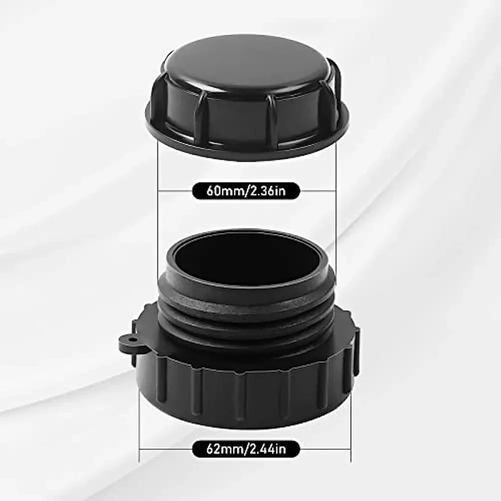 Adapter zbiornika IBC 62mm do S60x6 z grubym gwintem Pokrywa zbiornika Końcówka węża ogrodowego Adapter kranu Złączki do zaworu zbiornika na wodę