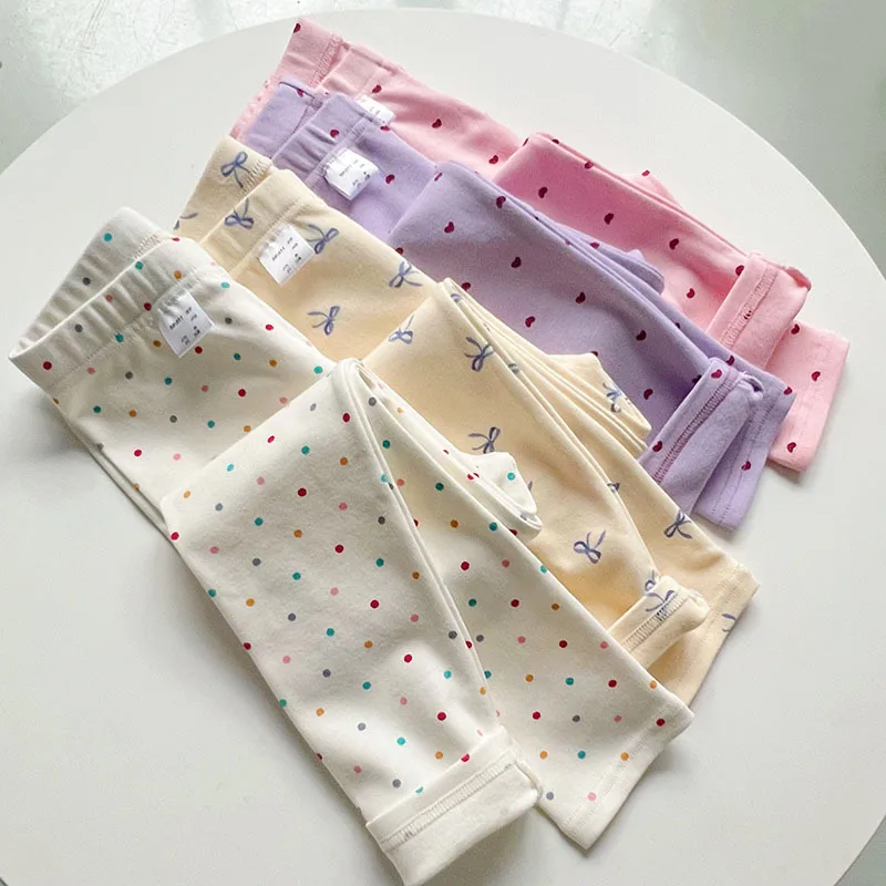 Girls Thickened Cotton Leggings – Stretchy Warm Base Layer Pants for Fall Winter, Soft & Breathable for Toddlers & Kids