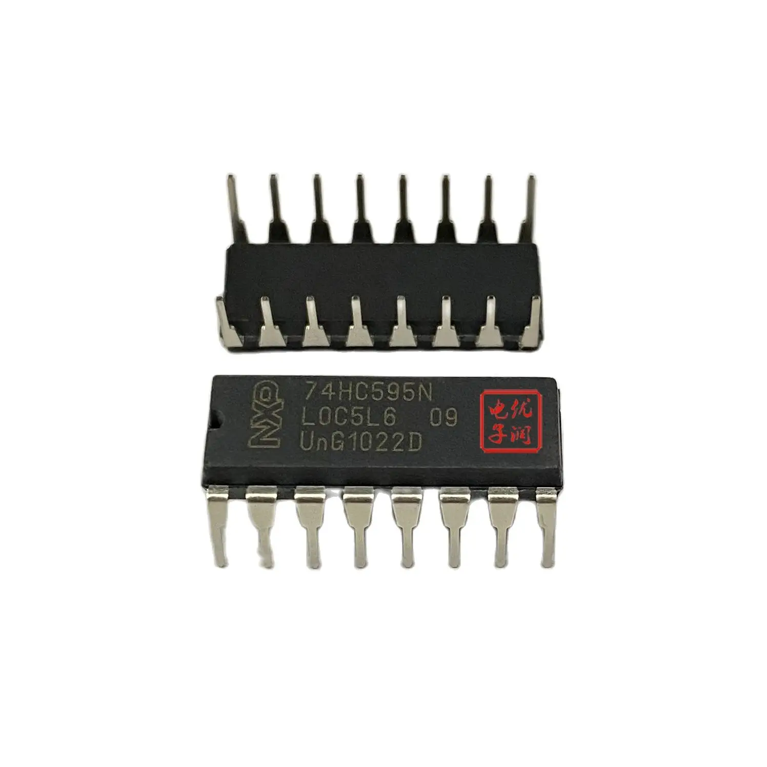 10PCS/ 74HC595N SN74HC595N [original genuine] DIP-16 logic chip register/latch