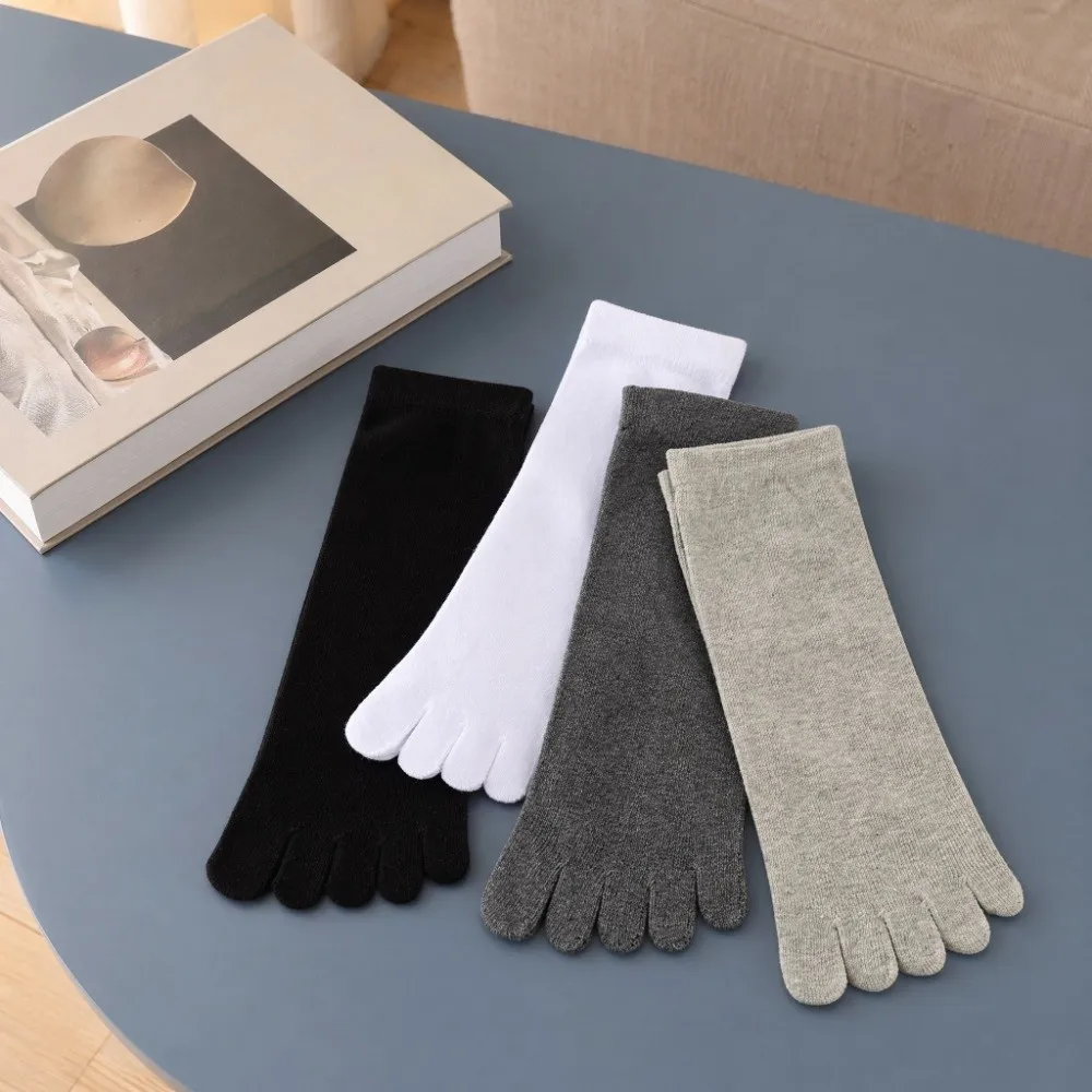 Split Toe Socks Hosiery Men's Five Finger Socks Anti-slip Breathable Five Toe Socks Odor Resistant Cotton Sports Socks Male Boy