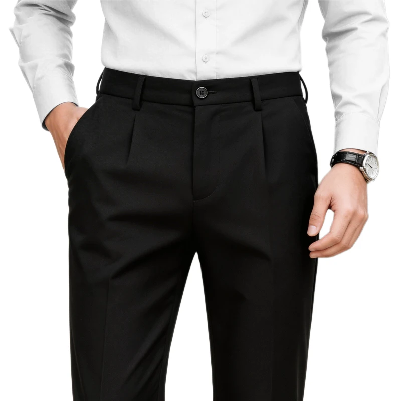 

Новые летние тонкие брюки для мужчин: формальные, деловые, повседневные, широкие, универсальные, качественные, для работы и отдыха.