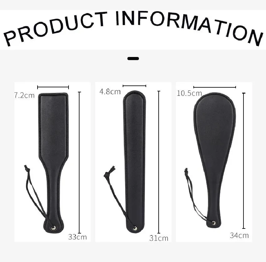 Black Leather Whip With Bdsm Spanking Flogger Serves As Fetish Spanking Paddles Bondage Sex Toy For Couples Adult Games Play view 5