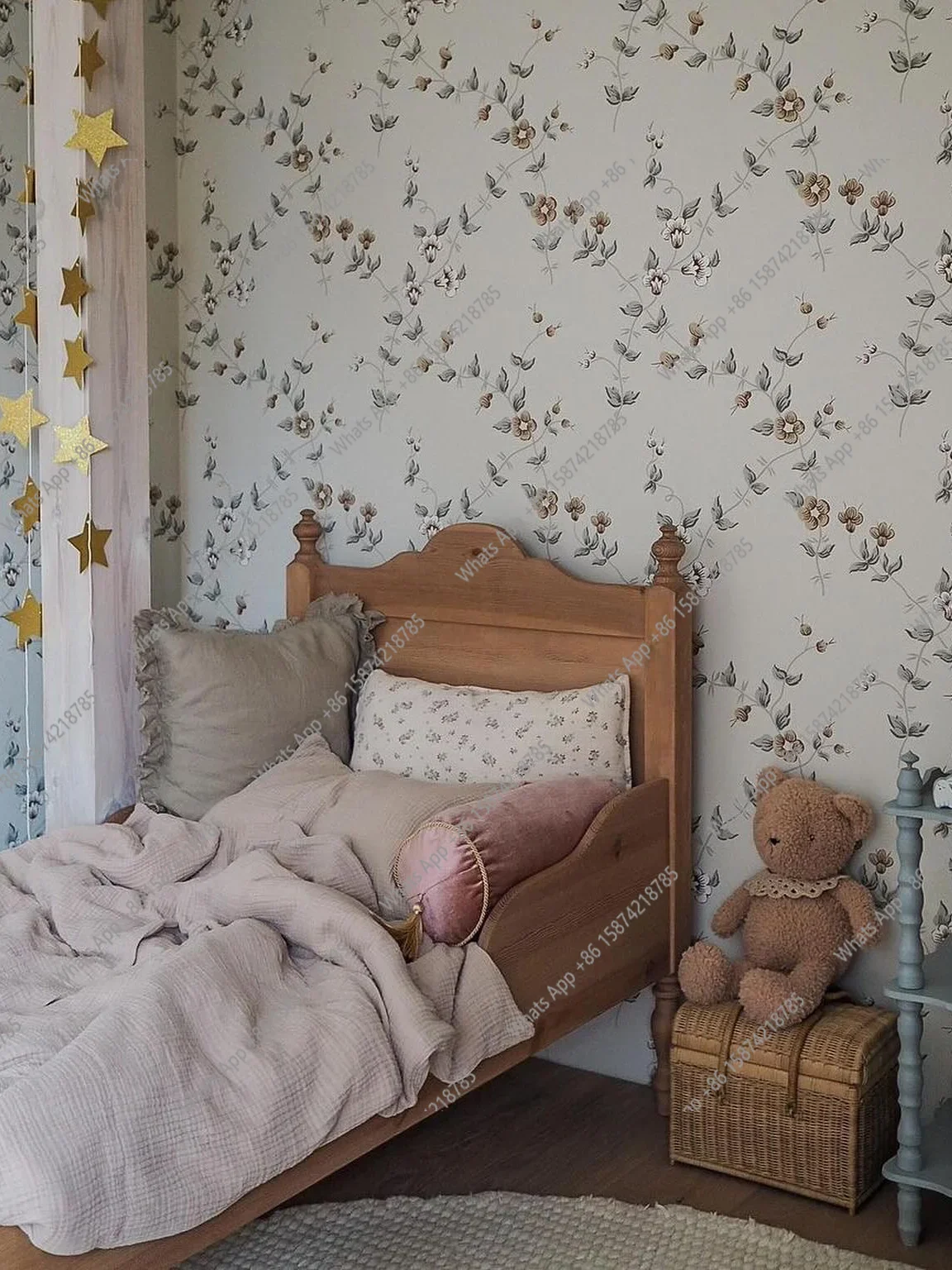 YX-cama infantil de madera maciza Vintage americana, cama para niños y niñas, cama individual francesa, trineo de princesa de 1,2 metros