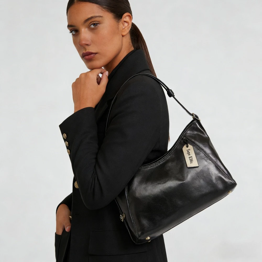 

Sage Elite Women's Soft Leather Crossbody Bag Fashion Casual Versatile Underarm Handbag