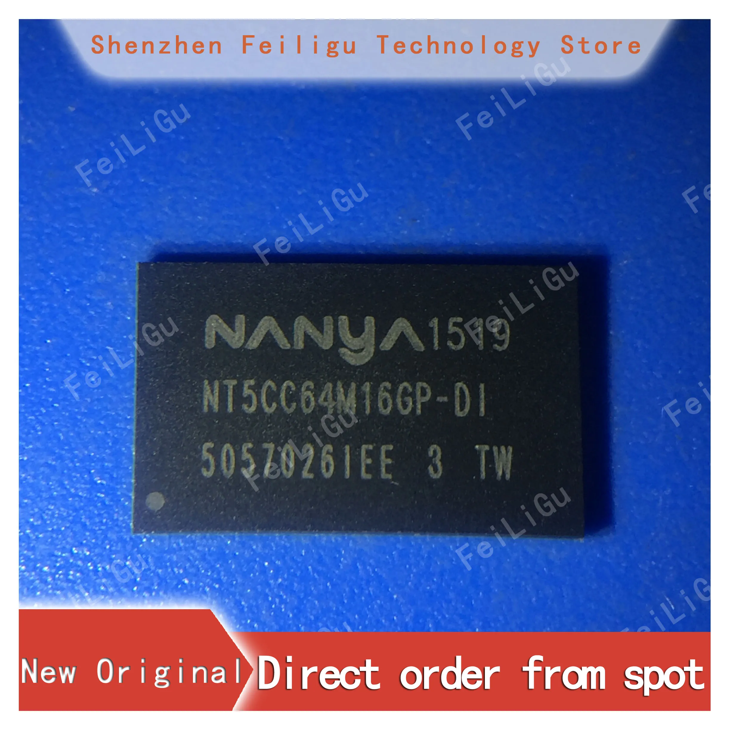 1/10/30Pieces 100% New original NT5CC64M16GP-DI NT5CC64M16GP Package:VFBGA-96 DDR3(L) 1Gb SDRAM Memory Chip