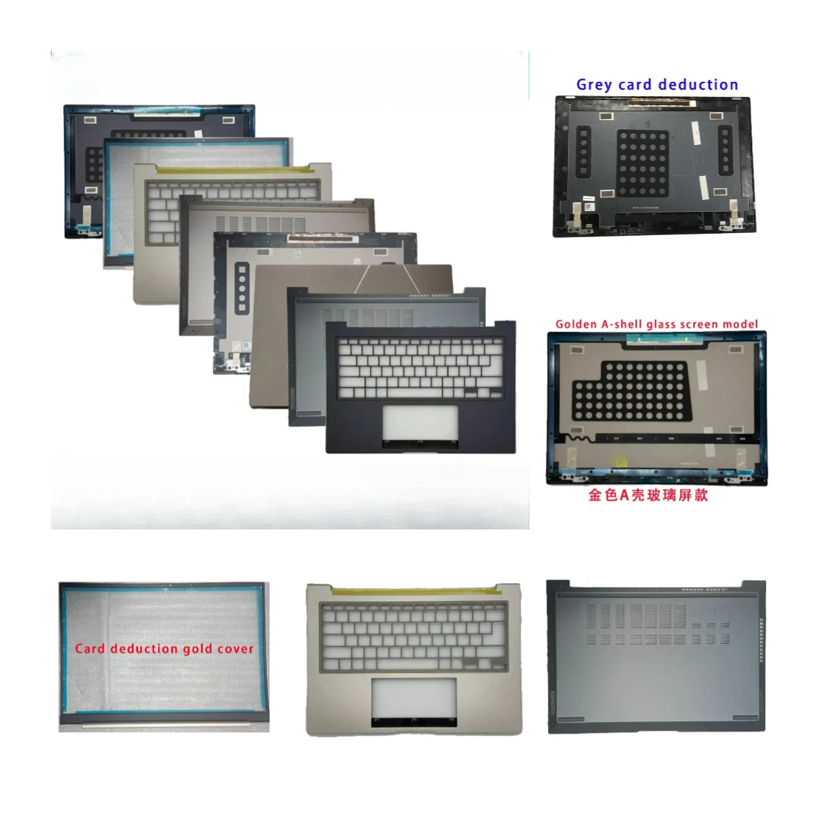 Suitable for Zenbook Lingyao 14X UX3404V Q410V laptop LCD screen top cover, front panel, palm support, bottom shell hinge ABCD