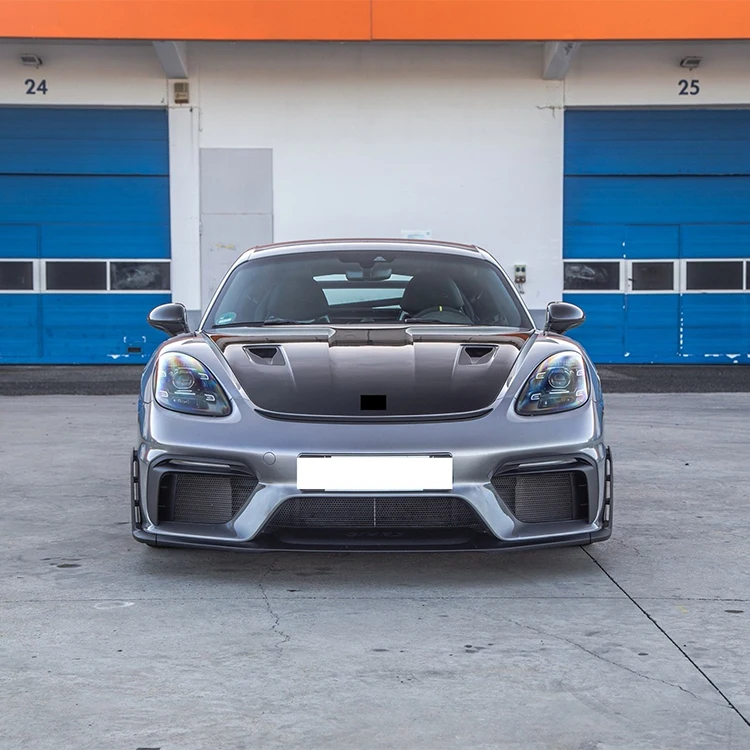 Manufacture sale facelift Car Modified Front bumper For Porsche 718 Upgrade To GT4