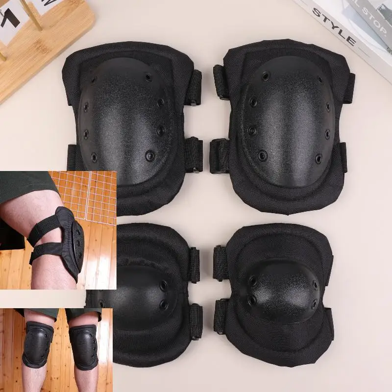 

4pcs Outdoor Knee & Elbow Pads – Protective Gear for Sports & Activities