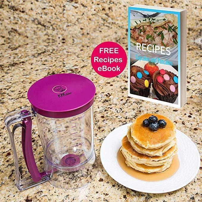 900ML Cupcakes Pancakes Cookie Cake Muffins Baking Waffles Batter Dispenser Cream Speratator Measuring Cup baking tools for cake