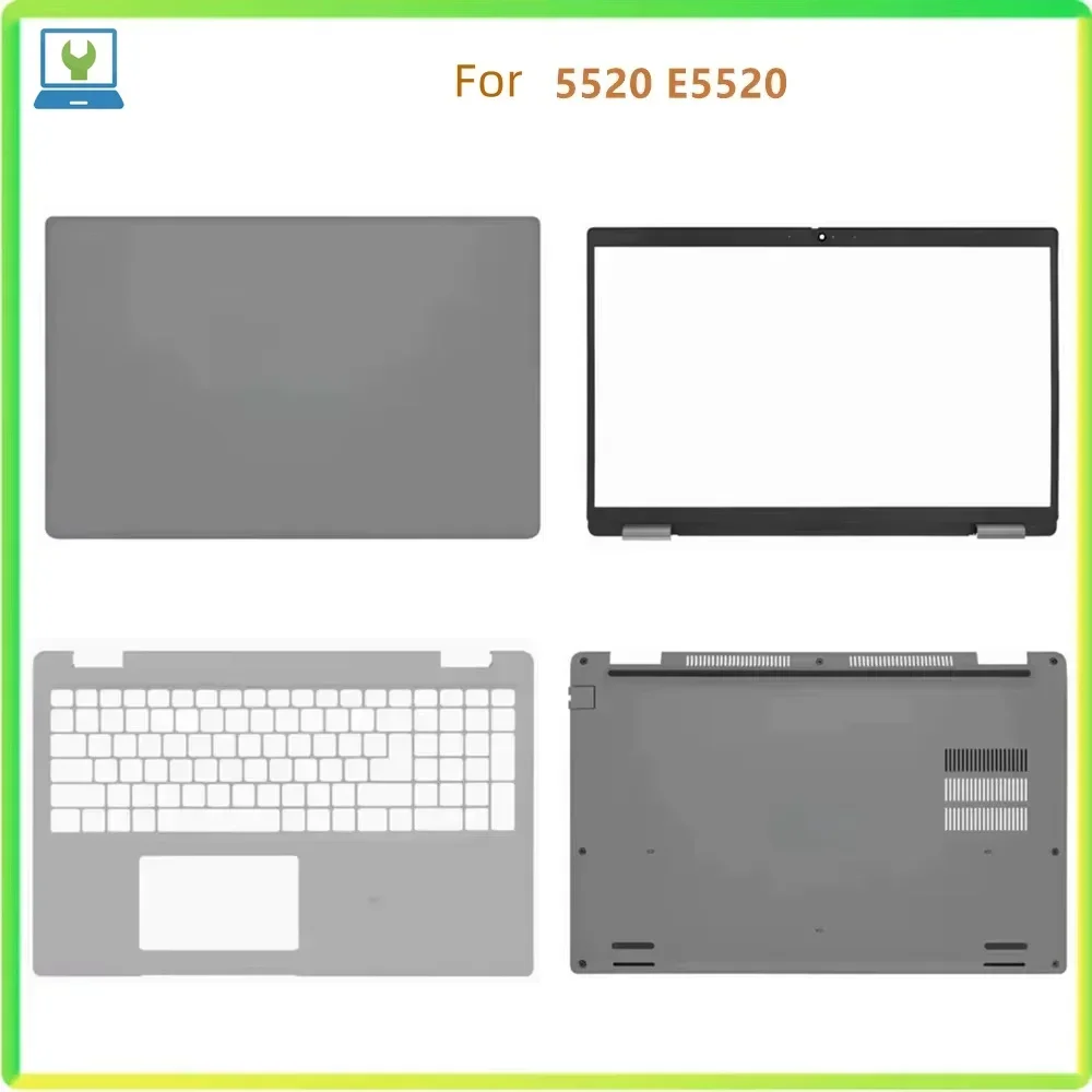 New LaptopLCD Back Cover Bezel Front Frame Bottom Cover Case For Latitude 5520 E5520 Shell
