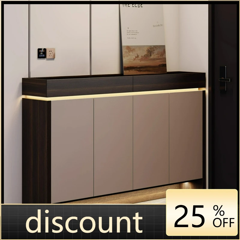 

LTT Italian entrance door against the wall Large capacity multi-layer storage cabinet Household entrance shoe cabinet