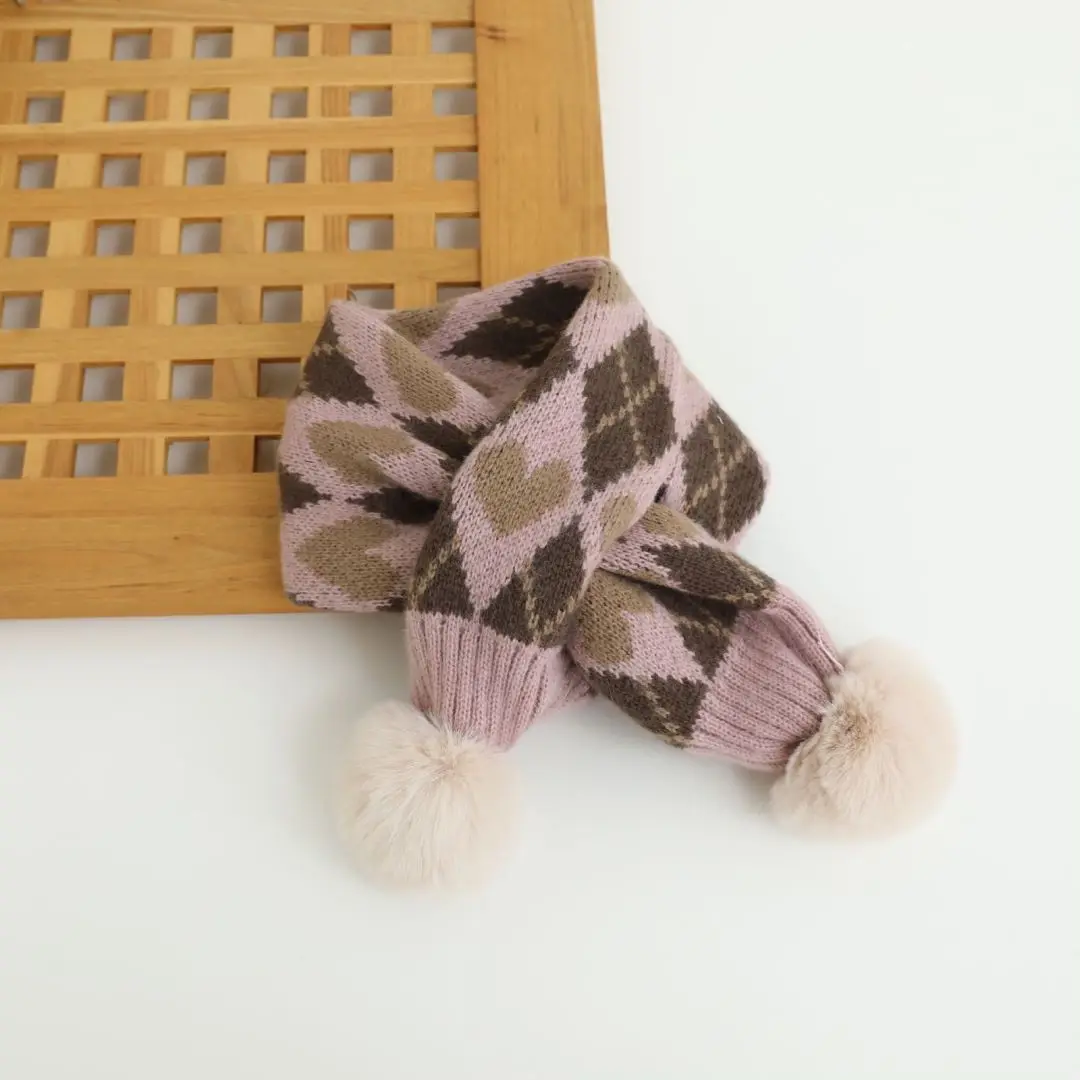 أطفال شتاء دافئ وشاح الكرتون الحيوان نمط لينة الجلد ودية الرقبة أدفأ دافئ وشاح من الصوف للأطفال ملابس داخلية وخارجية