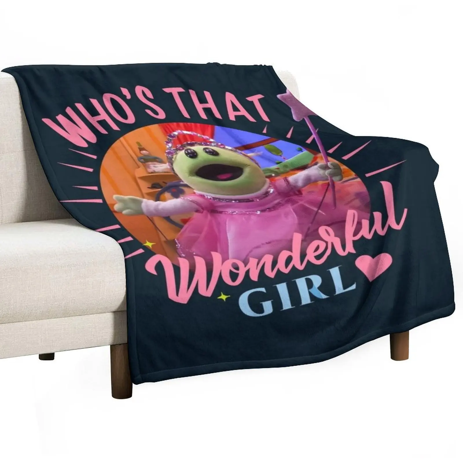 Nanalan: Who's That Wonderful Girl - Kids' Show Monster Fun! Throw Blanket Tourist Retros anime Softest Blankets