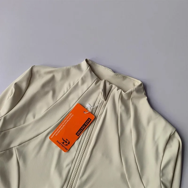 Giacca fitness da yoga da donna, giacca professionale slim fit ad asciugatura rapida, top da yoga a maniche lunghe sportivo dimagrante da corsa