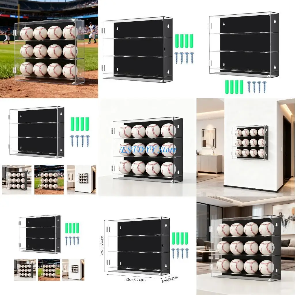 

G6DE Акриловые мячи для гольфа Подставка для софтбола Прозрачная подставка для бейсбола Держатель для шаров Базовые шары Сферы