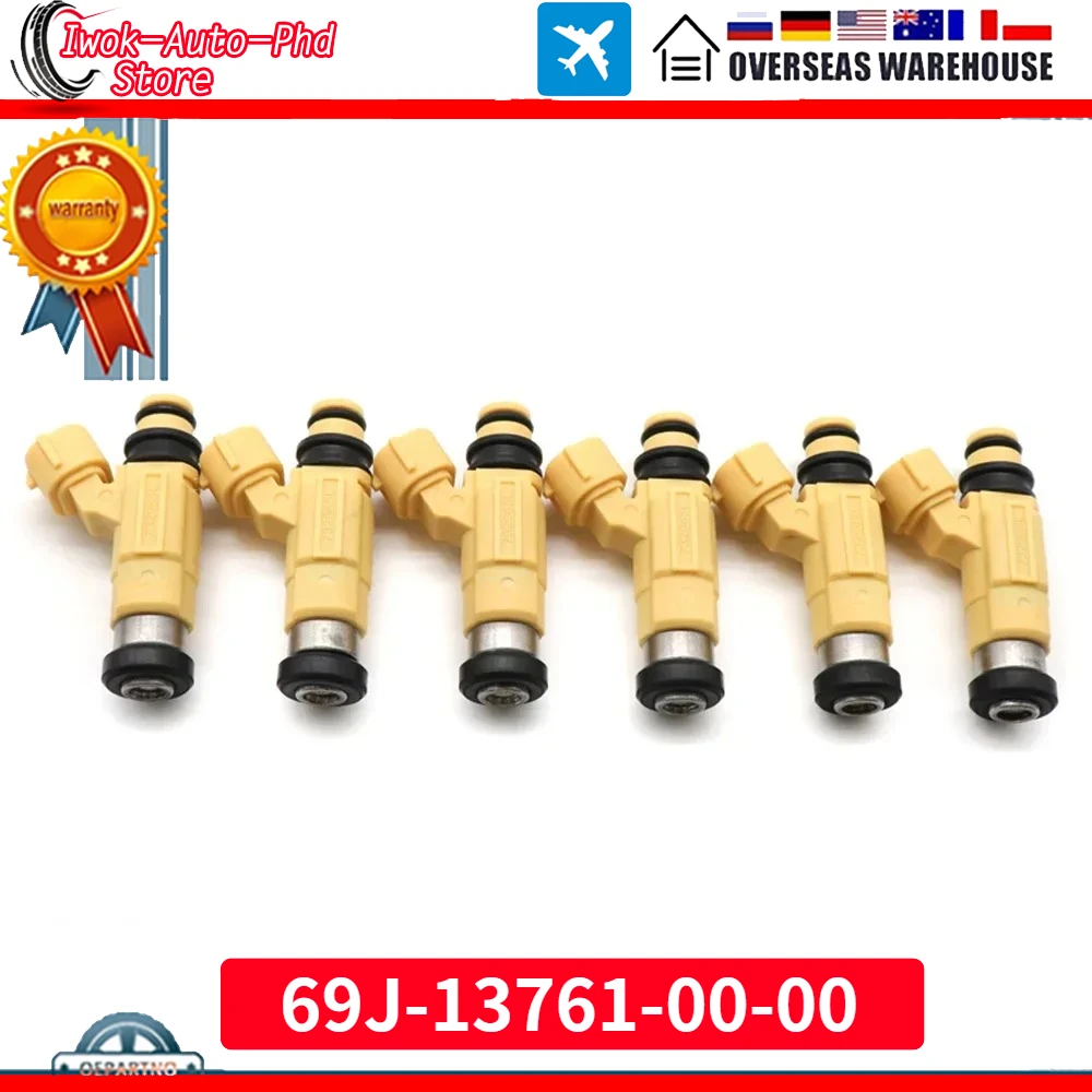 

Новые топливные форсунки (4/6 шт.) для подвесных моторов Yamaha F200-F225, 2002-2012 гг., CDH240, 69J-13761-00, 69J137610000, 69J-13761-00-00