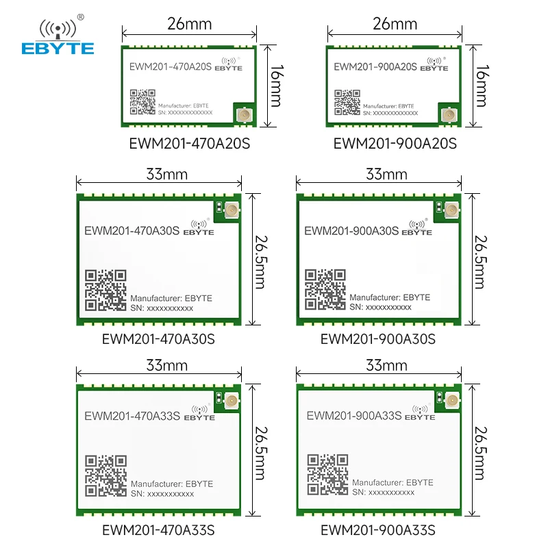 Wireless Voice Intercom Module 900/470MHz EBYTE EWM201 Series 20dBm 30dBm for Digital Walkie-Talkie Test Board