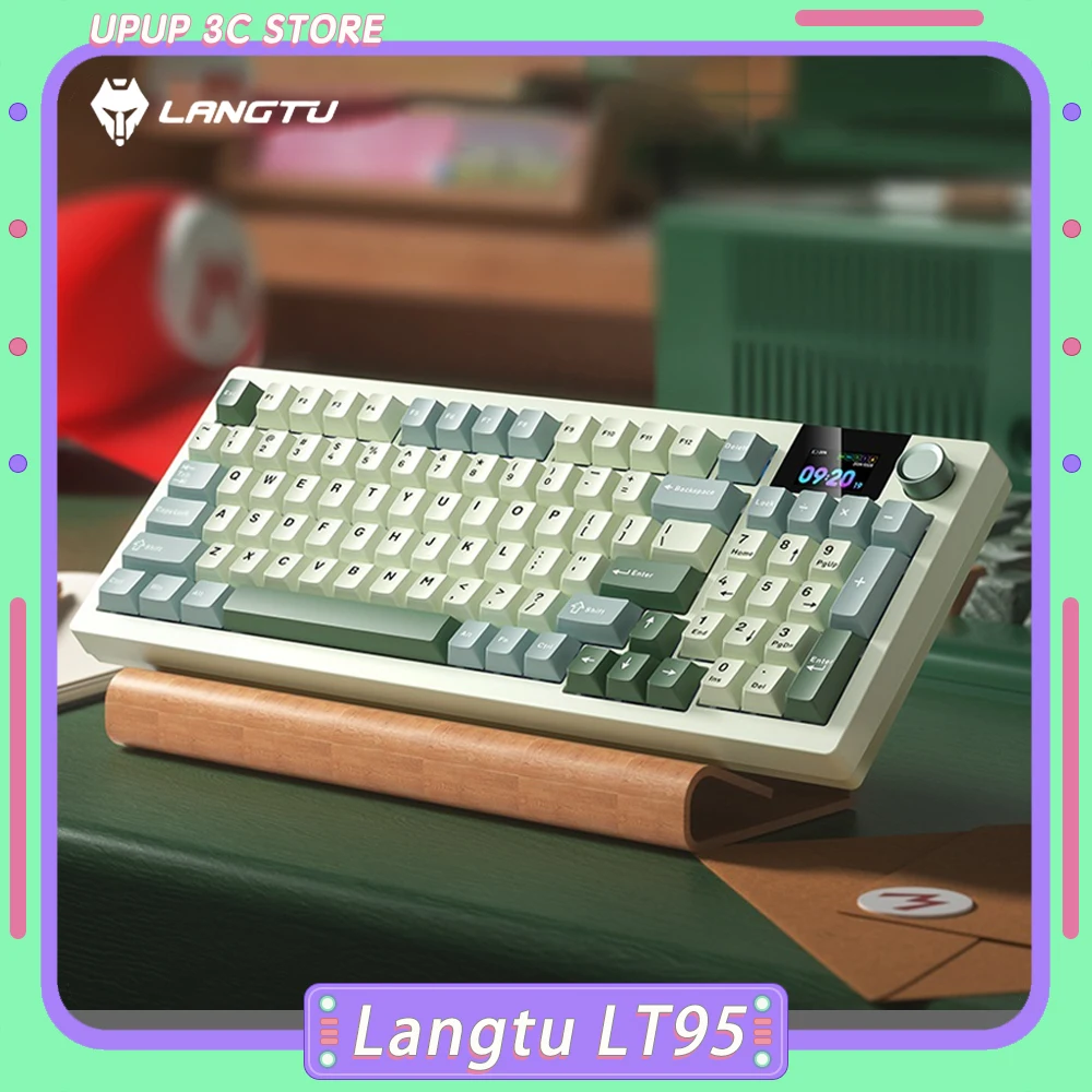 

Langtu LT95 Mechanical Keyboard Three Mode Wireless Bluetooth Gaming Keyboard 95 Keys Custom Side Engraved Esports Gamer Office