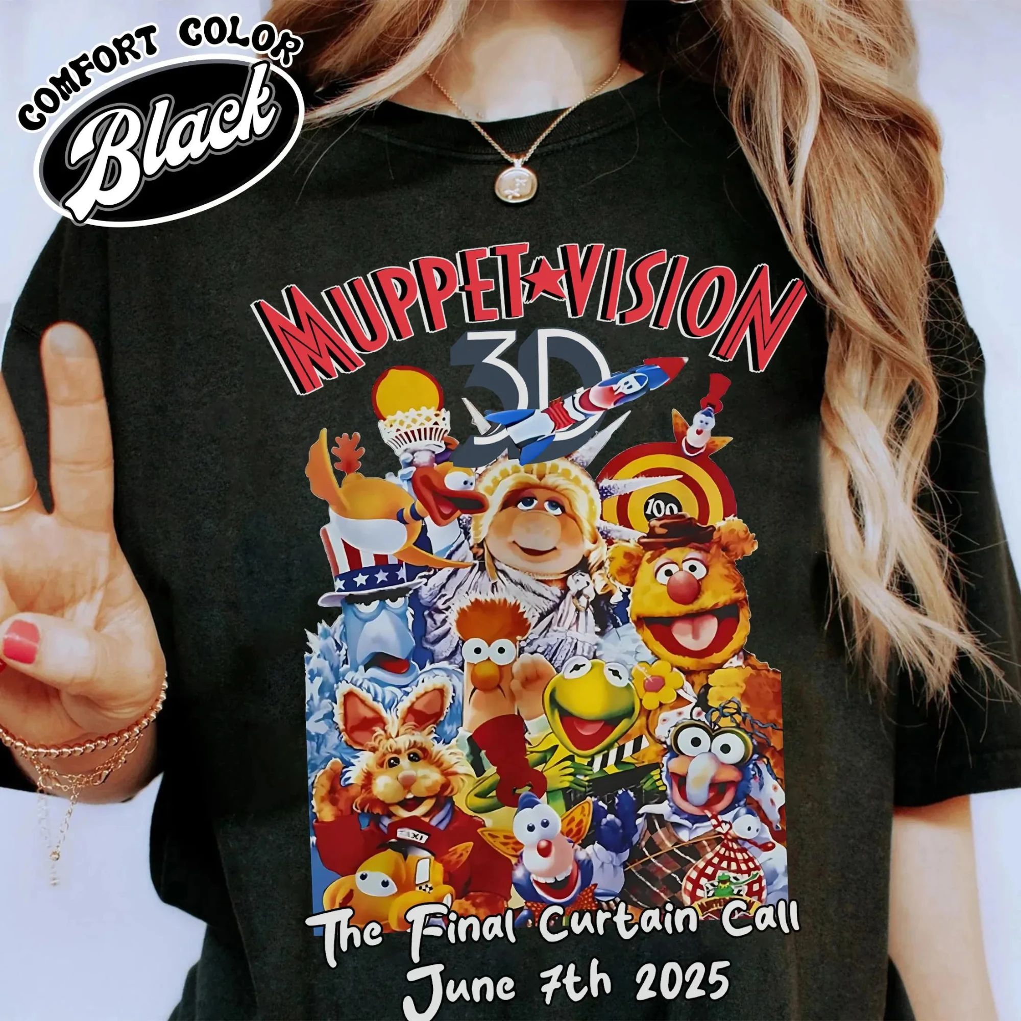 تي شيرت ديزني دمية البصرية تحية الوداعی النهائي، تي شيرت ديزني بارك الأسرة المطابقة، تي شيرت ديزني هوليوود ستوديو #1