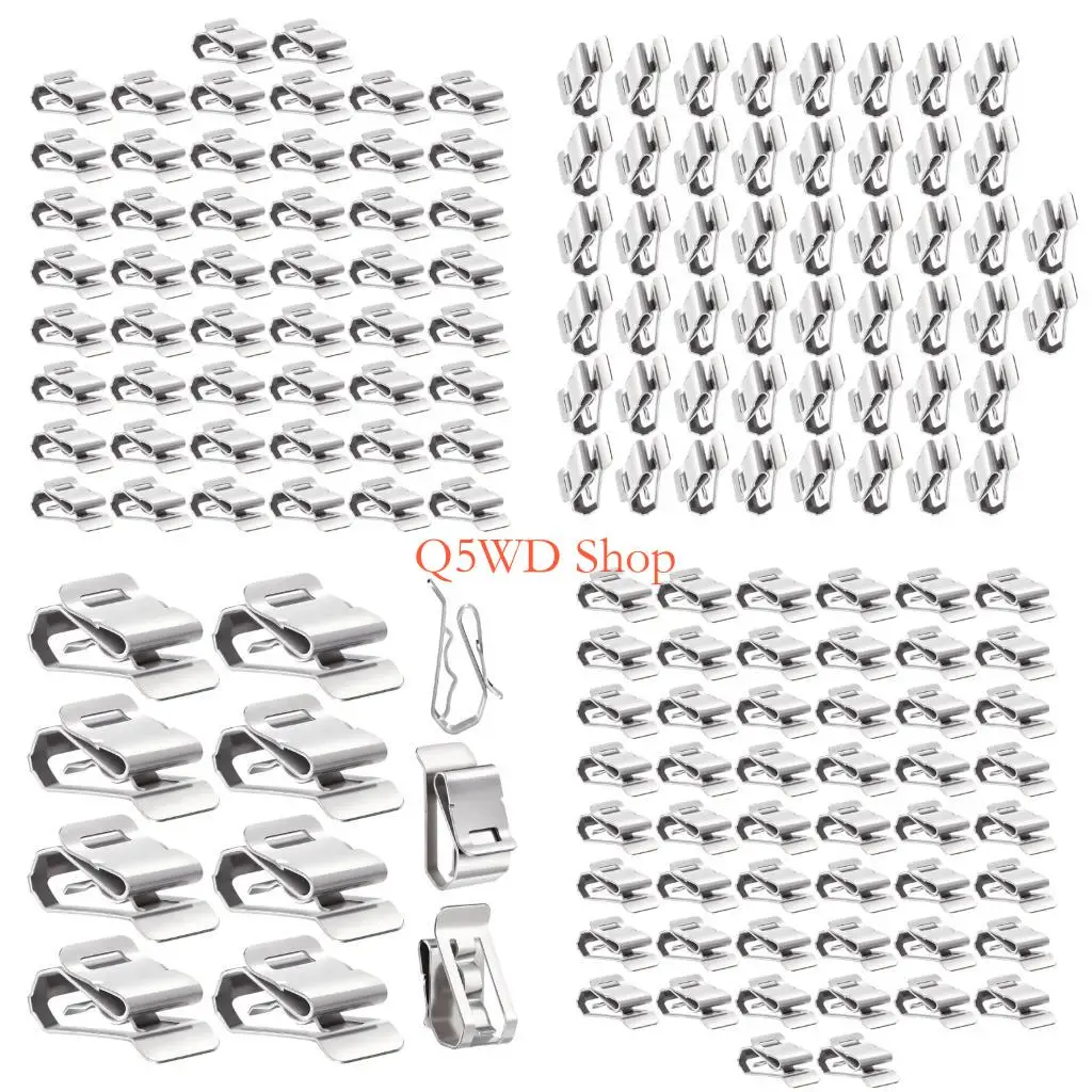 

Q5WD 50Pcs Stainless Steel Solar Cable Clamps Solar Cable Fastener Organizers Solar Panel Wire Clamp Easy to Install