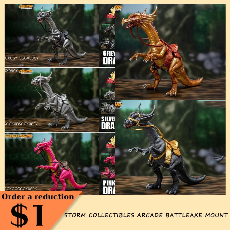 

Storm Collectibles Arcade Battleaxe Mount Action Figure Model Toy 1/12 Storm Toys Golden Black Dragon Grey Anime Figurine Gift