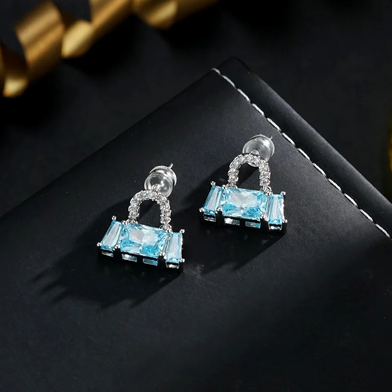 New summer ultra-glitter bag earrings, elegant fashion, light luxury earrings, earrings, and earrings wholesale dropshipping