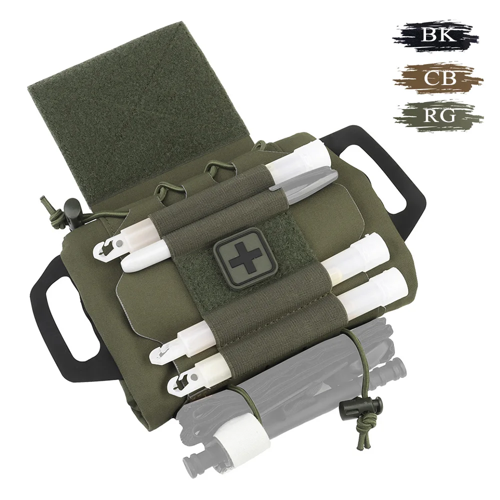 ナイロン-molle-ifak-医療キット-急速展開-フックアンドループファスナー-プレートキャリア対応-キャンプ-ハンティング-ハイキングギア