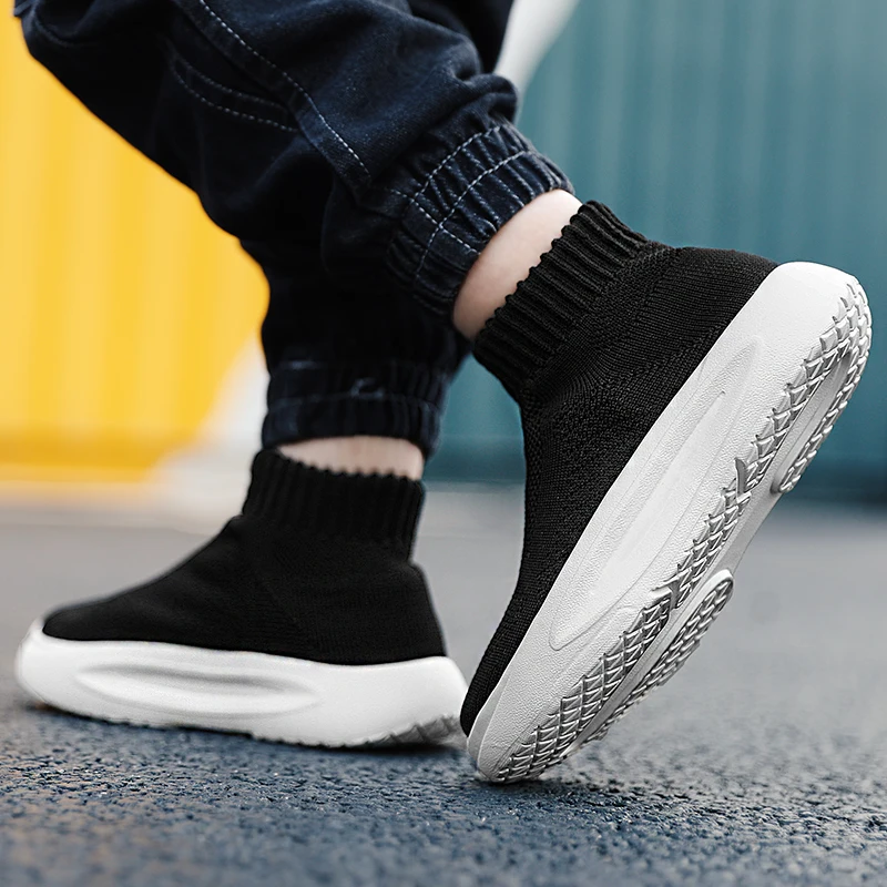 

Детские кроссовки для девочек, высокие, летние, легкие, дышащие, из сетчатого материала, повседневные, для бега, с мягкой подошвой из EVA, модные кеды для детей