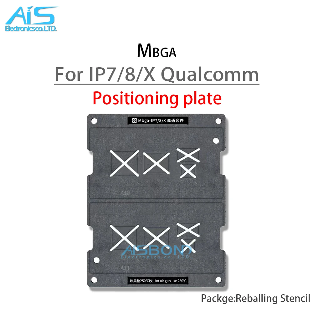 BGA Reballing Stencil Template Station per iPhone 7 8 X XS XR 11 12 13 14 Pro MAX Plus CPU WIFI RAM NAND A16 A15 A14 A13 A12 A11