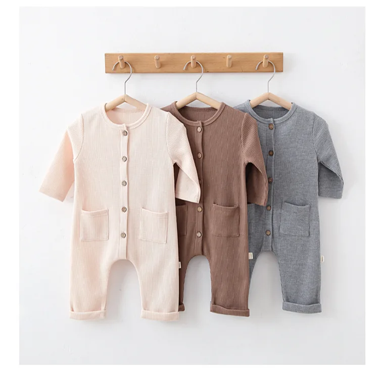 Herbst Neugeborene Baby Mädchen Jungen Onesies Overalls Kinder Stram pler lange Ärmel Baby Overall Neugeborene Kleidung