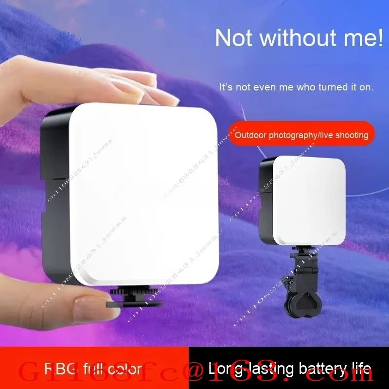RGB Full-color LED Video Light Dimmable Mini Pocket SMD LED Fill Light, Suitable for Photography and Live Streaming