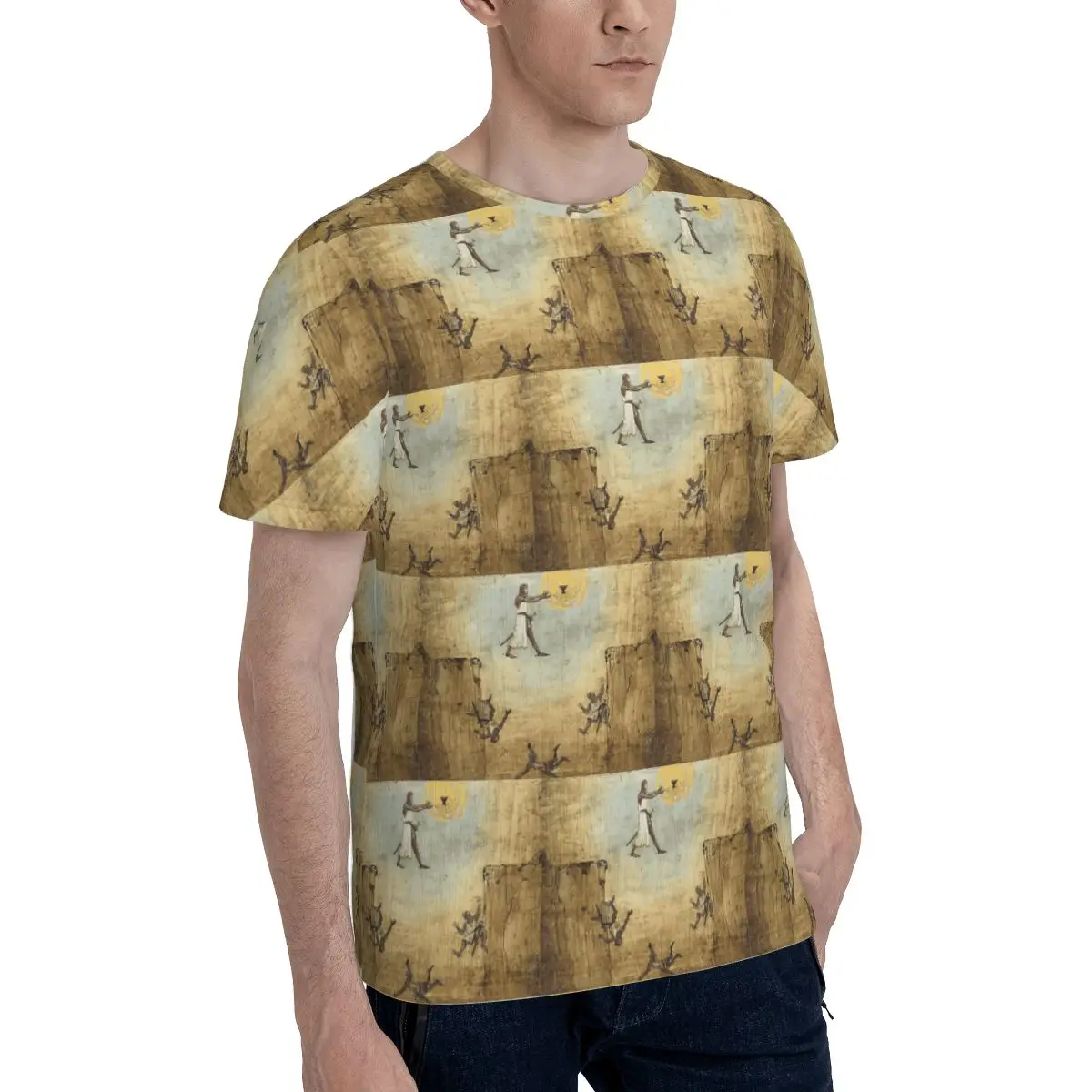 Jump Of Faith T-Shirt for Men Cotton T Shirts Men's Short Sleeve Crew Neck Summer Clothes Tops