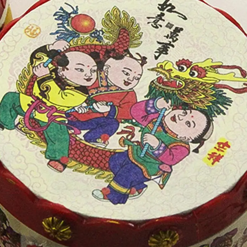 Hochet traditionnel chinois en PP pour bébé, son doux et sûr, tambour de bon augure, jouet de couchage pour bébé