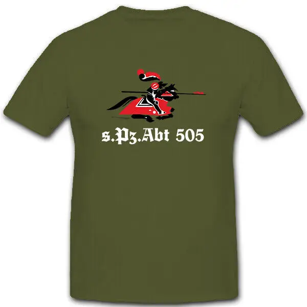 Spzabt 505 Ritter original schwere Panzer Division T-Shirt 5392